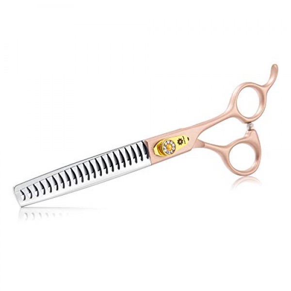 7 Inch Professional Pet Grooming Scissor, 440C Japanese Steel Str...