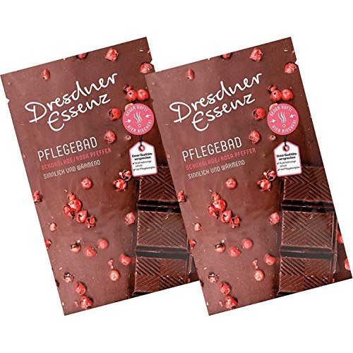 2x60 g Dresdner Essenz Bath Salts - Chocolate + Pink Pepper - wit...
