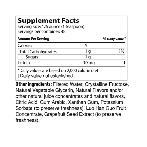 Liquid Lutein Supplement 8 FLOZ