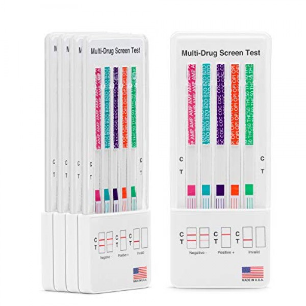 5 Pack - DrugExam Made in USA 5 Panel Instant Drug Test Kit Testi...