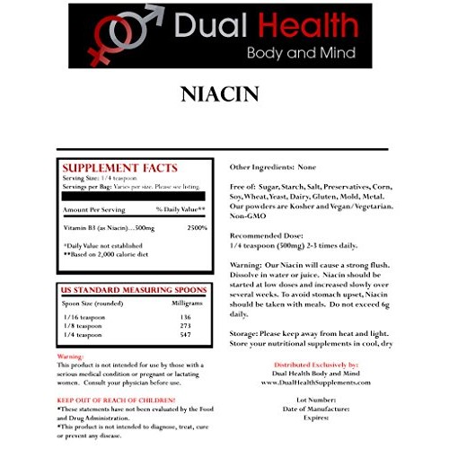 Pure Niacin 1 Kilogram 2.2 lbs Vitamin B3 Nicotinic Acid Powd...