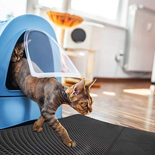 DUANY STORE Cat Litter Mat Cat Litter Trapping Mat, Honeycomb Dou...