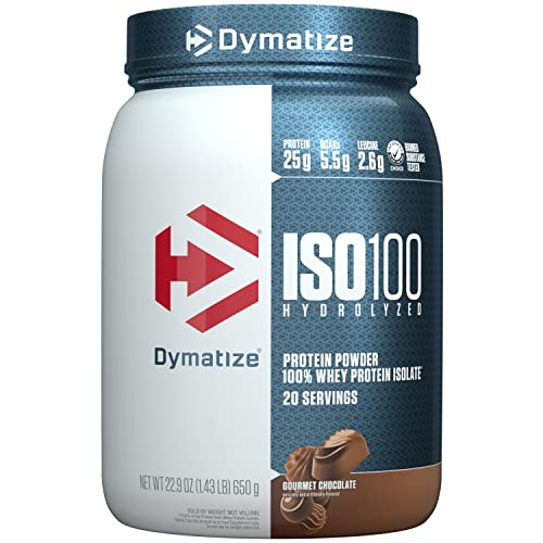 Dymatize ISO100 Hydrolyzed Protein Powder, 100% Whey Isolate , 25...