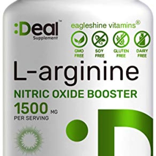 Muscle Builder L-Arginine 1500 mg, 120 Capsules, 3-1 Arginine AAK...