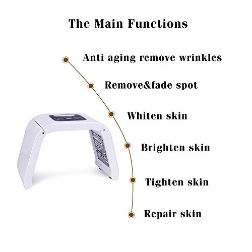 7 Color Led Face Light-Therapy Mask Skin Tightening Beauty Machin...