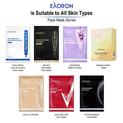 EAORON Facial Mask Hyaluronic Acid Collagen Face Mask, EAORON Mas...