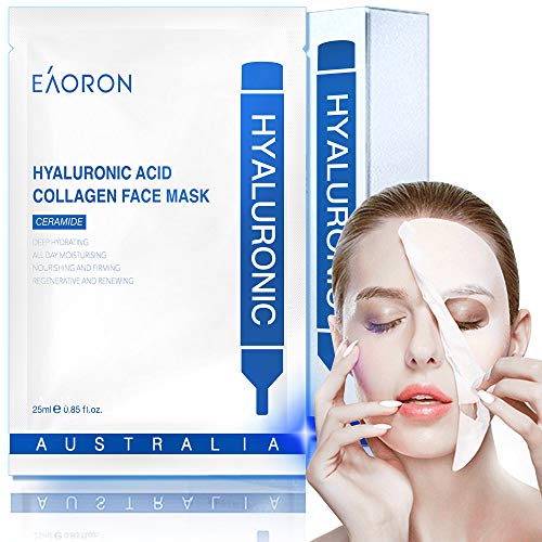 EAORON Facial Mask Hyaluronic Acid Collagen Face Mask, EAORON Mas...