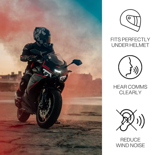 EARPEACE Moto - Motorcycle Ear Plugs Wind Noise Protection - Reus...