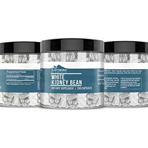 White Kidney Bean Extract, 200 Capsules, 1840 mg Serving, No Rice...
