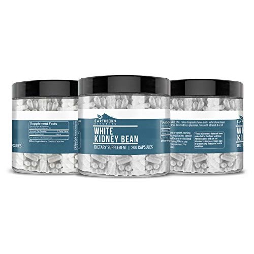 White Kidney Bean Extract, 200 Capsules, 1840 mg Serving, No Rice...