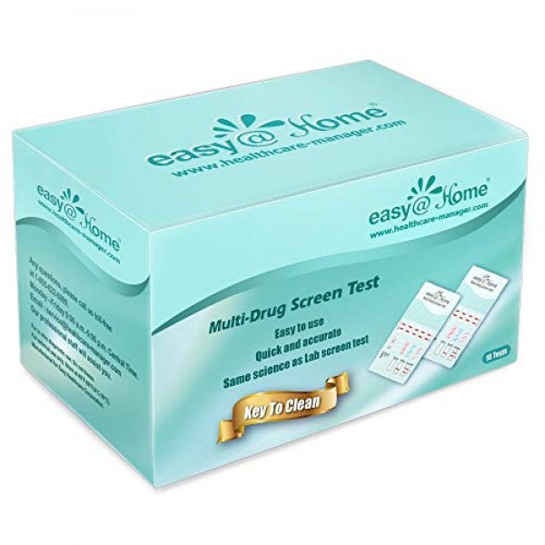 10 Pack Easy@Home 4 Panel Instant Drug Test Kits - Testing Mariju...