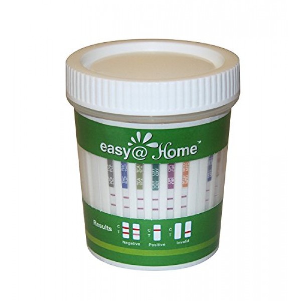 5 Pack Easy@Home 14 Panel Instant Drug Test Cup Kit with 3 Adulte...