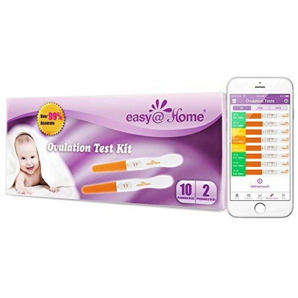 Easy@Home 10 Ovulation Tests and 2 Pregnancy Test Sticks - FSA El...