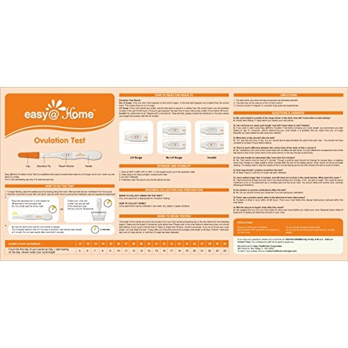 Easy@Home 30 Ovulation Predictor Kit Test Sticks - Midstream Fert...