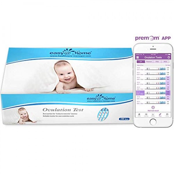 Easy@Home Ovulation Test Strips 100-pack Value Pack, Reliable O...
