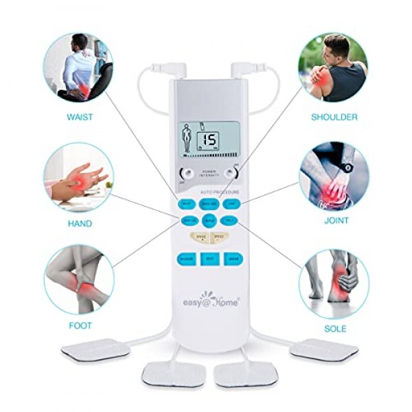 Easy@Home TENS Unit Muscle Stimulator - Electronic Pulse Massager...