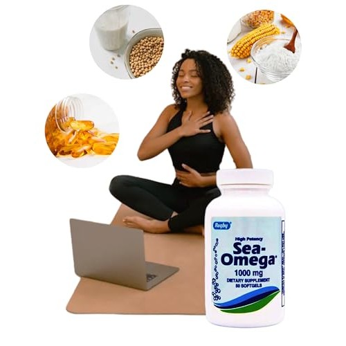 High Potency Rugby 1000mg Natural Deep Sea Hiccupsless Fish Oil O...