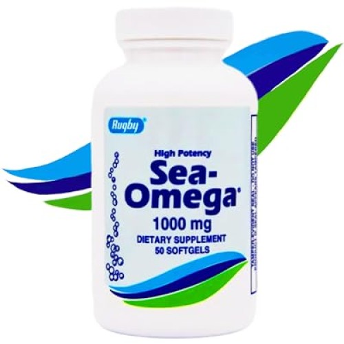 High Potency Rugby 1000mg Natural Deep Sea Hiccupsless Fish Oil O...