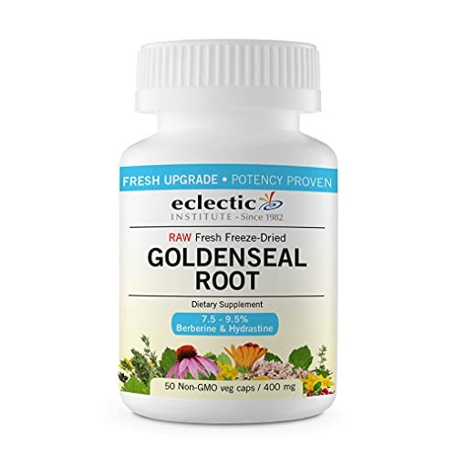 Eclectic Institute Goldenseal Root 400mg Fdu 50