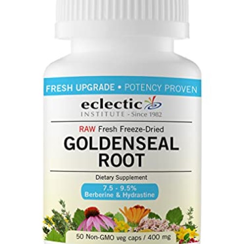 Eclectic Institute Goldenseal Root 400mg Fdu 50