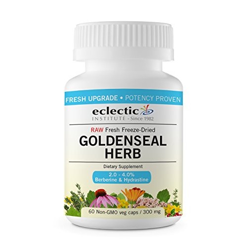 Eclectic Goldenseal Herb 300 Mg Fduv, Blue, 60 Count