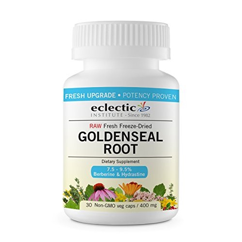 Eclectic Goldenseal Root 400 Mg Fduv, Blue, 30 Count