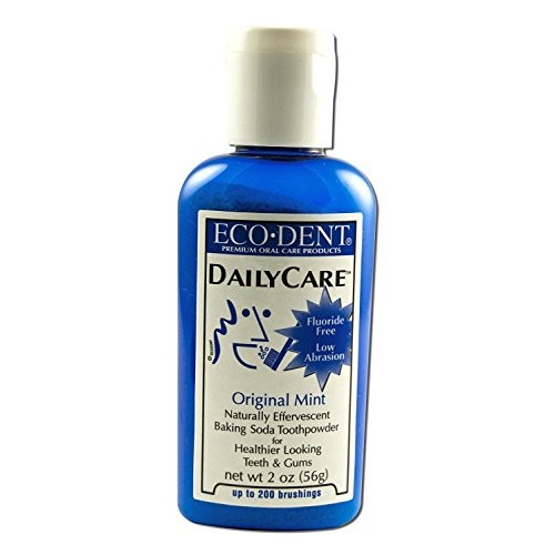 Eco-Dent Daily Care Baking Powder Toothpowder, Original Mint, 2 o...