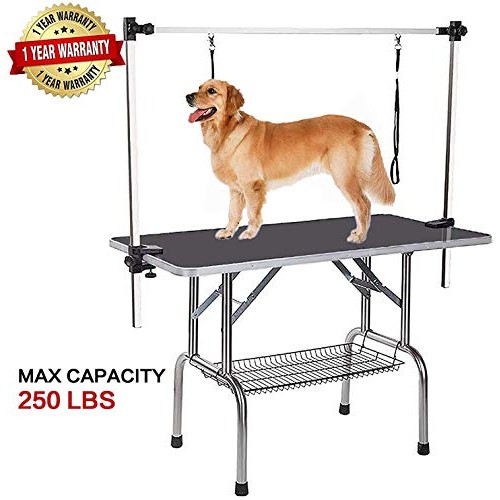 Eishi Pet Dog Stable Pet Groomings Table for Large Dogs Foldable ...
