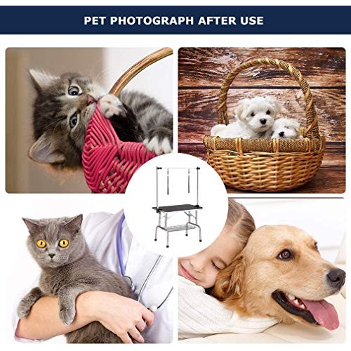 Eishi Pet Dog Stable Pet Groomings Table for Large Dogs Foldable ...