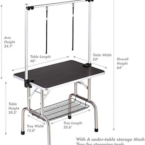 Eishi Pet Dog Stable Pet Groomings Table for Large Dogs Foldable ...