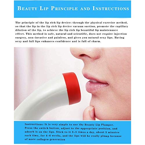 Lip Plumper Enhancer Maker Automatic Tool Device Gloss Scrub Mask...