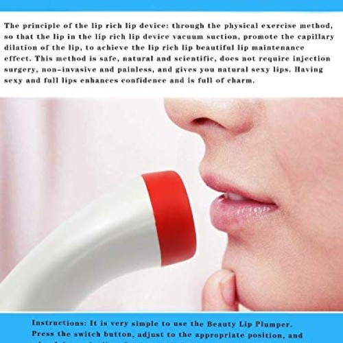 Lip Plumper Enhancer Maker Automatic Tool Device Gloss Scrub Mask...