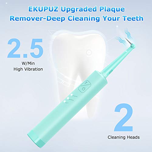 Electric Plaque Remover for Teeth, Ultrasonic Tooth Cleaner Denta...
