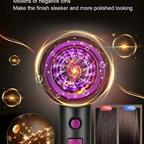 Hair Dryer Ionic, Elegant Life 1800W Professional Blow Dryer Buil...