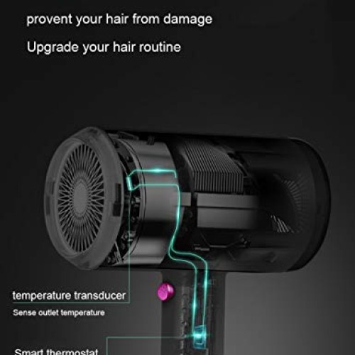 Hair Dryer Ionic, Elegant Life 1800W Professional Blow Dryer Buil...