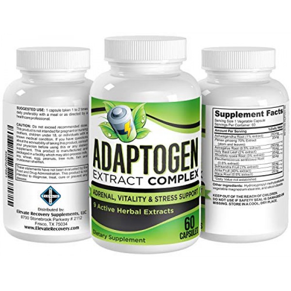 Adaptogens All-in-1 Supplement Blend Extracts Formula - Adaptog...