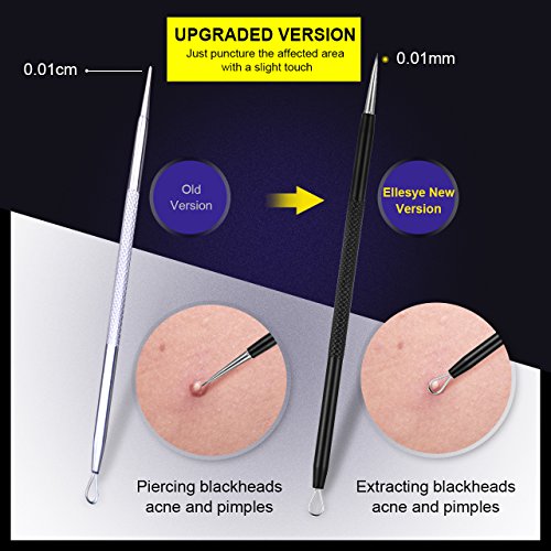 Ellesye Blackhead Remover,6 PCS Pimple Popper Tool with a Metal S...