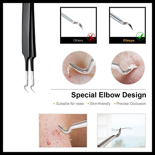 Ellesye Blackhead Remover,6 PCS Pimple Popper Tool with a Metal S...