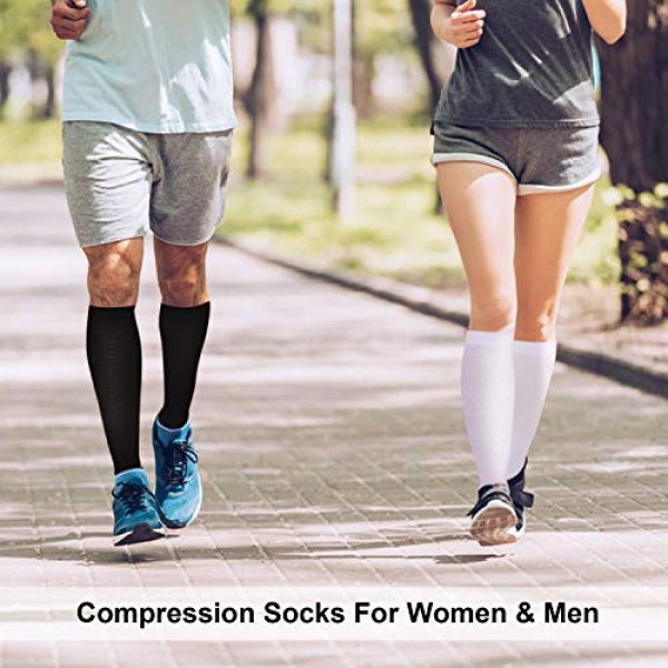 3 Pairs Open Toe Compression Socks for Men Women Toeless Compress...