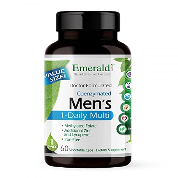 Emerald Labs Mens 1-Daily Multi - Multivitamin with Folate, Zinc...