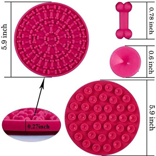 EMPOROI Dog Lick Mat, Lick mat for Dogs, Slow Feeder lickimats fo...