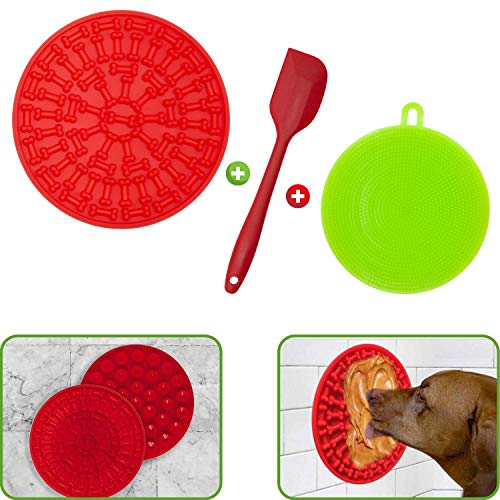 EMPOROI Dog Lick Mat, Lick mat for Dogs, Slow Feeder lickimats fo...
