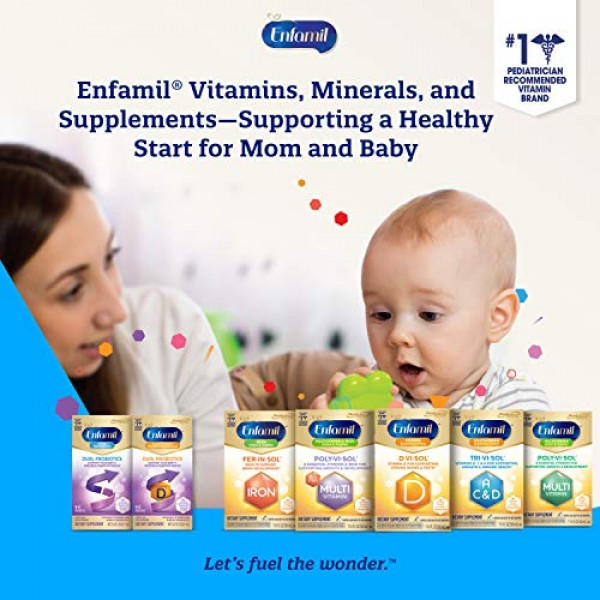 Enfamil Fer-In-Sol Iron Supplement Drops for Infants & Toddlers, ...