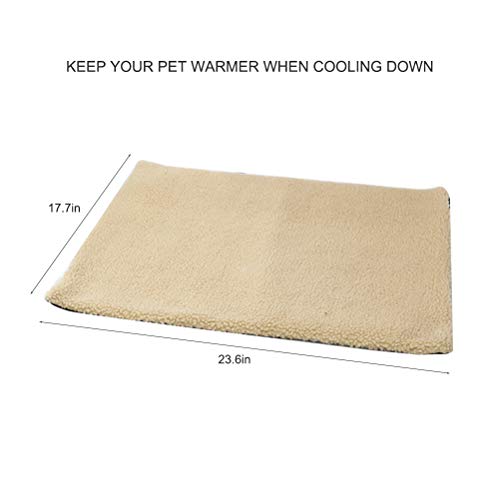 Enfudid Pet Blanket Mat, Self-Warming Cat Bed Pad, Thermal Pet Cr...