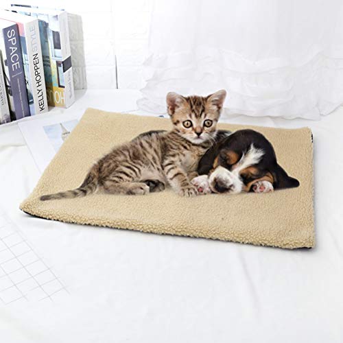 Enfudid Pet Blanket Mat, Self-Warming Cat Bed Pad, Thermal Pet Cr...