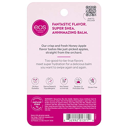 eos Super Soft Shea Lip Balm - Honey Apple | 24 Hour Hydration | ...
