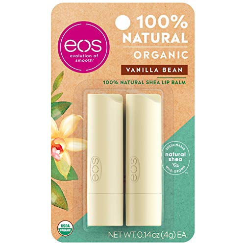 eos USDA Organic Lip Care Balm to Moisturize Dry Lips, 100% Natur...