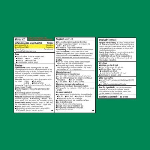 Equate Extra Strength Headache Relief Caplets, 250 mg, 100 Ct, 2 Pk