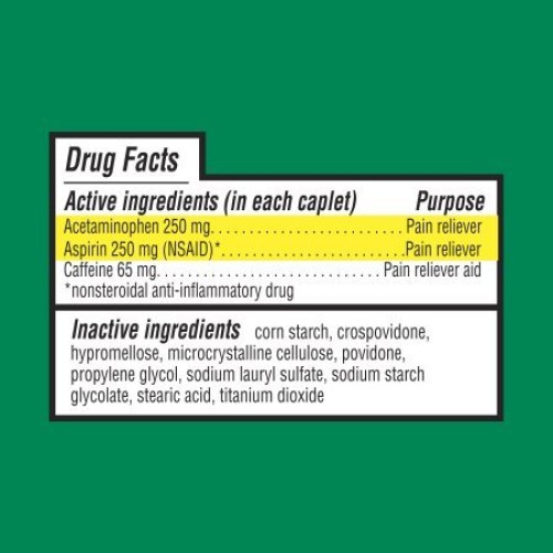 Equate Extra Strength Headache Relief Caplets, 250 mg, 100 Ct, 2 Pk