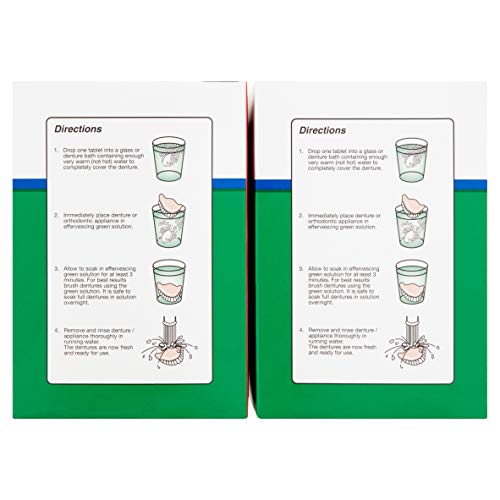 Equate Denture Cleaner Tablets Fresh Mint 240 Count With Dentu-Ca...